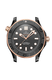 Cassa in ceramica nera da 43,5 mm con lunetta girevole unidirezionale in titanio grado 5 con anello in ceramica con scala subacquea